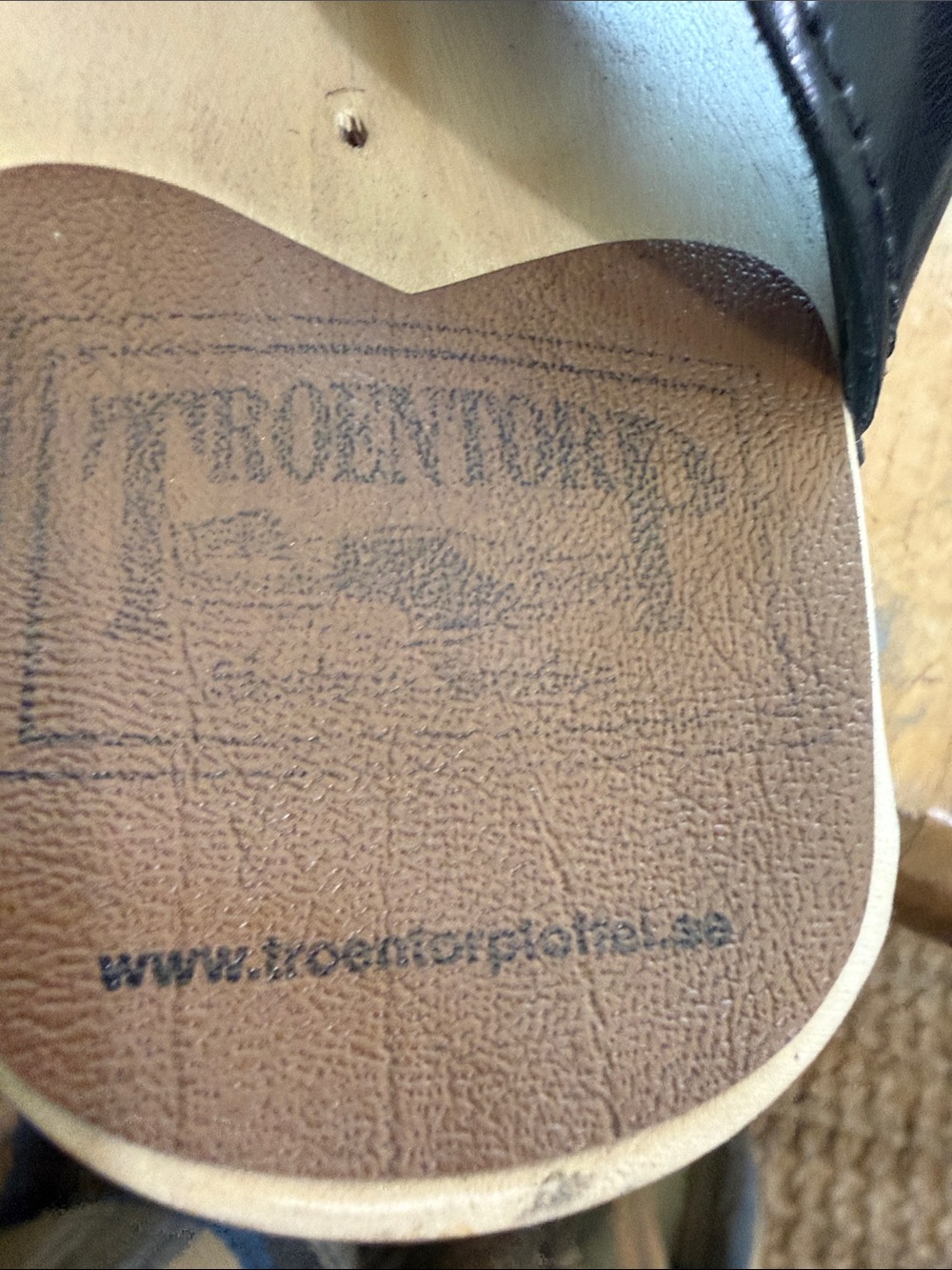 Troentorp Mary Jane Black Leather Swedish Wood Clogs – Size 39 - Picture 5 of 5